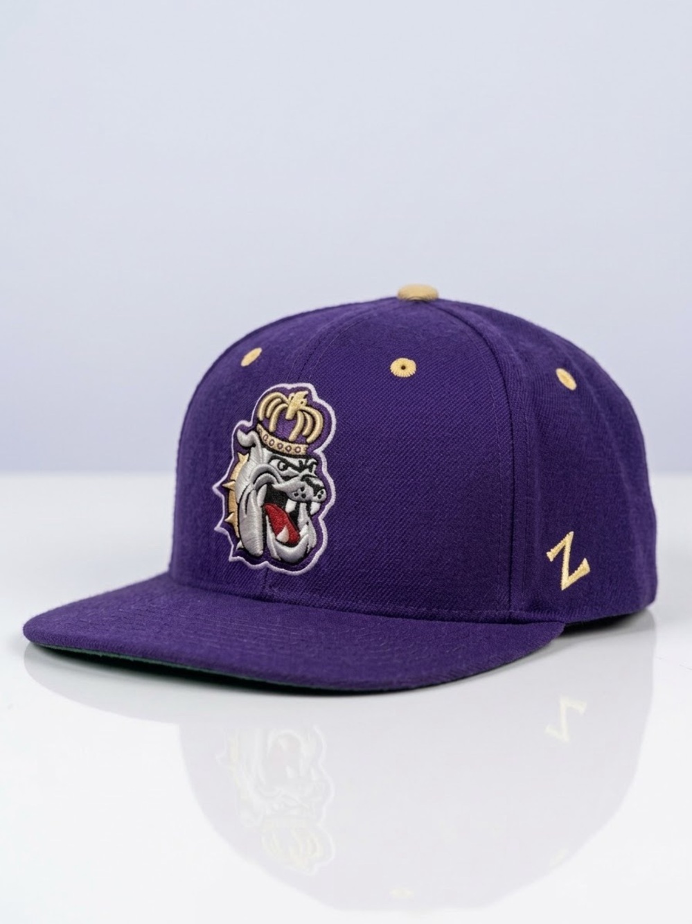 Vintage JMU Dukes Hat Zephyr Purple Adjustable Baseball Cap James Madison Un.